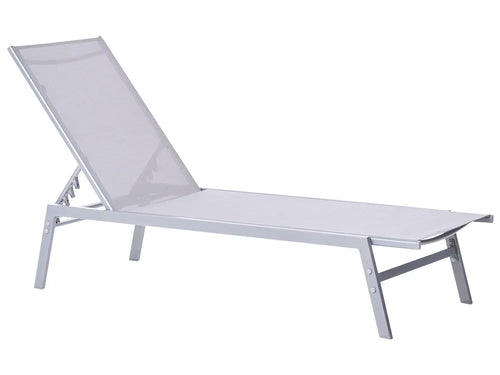 Lido Steel Garden Sun Lounger – Grey