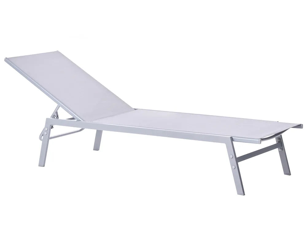 Lido Steel Garden Sun Lounger – Grey