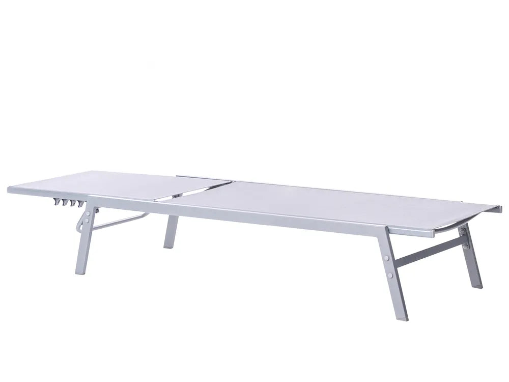 Lido Steel Garden Sun Lounger – Grey