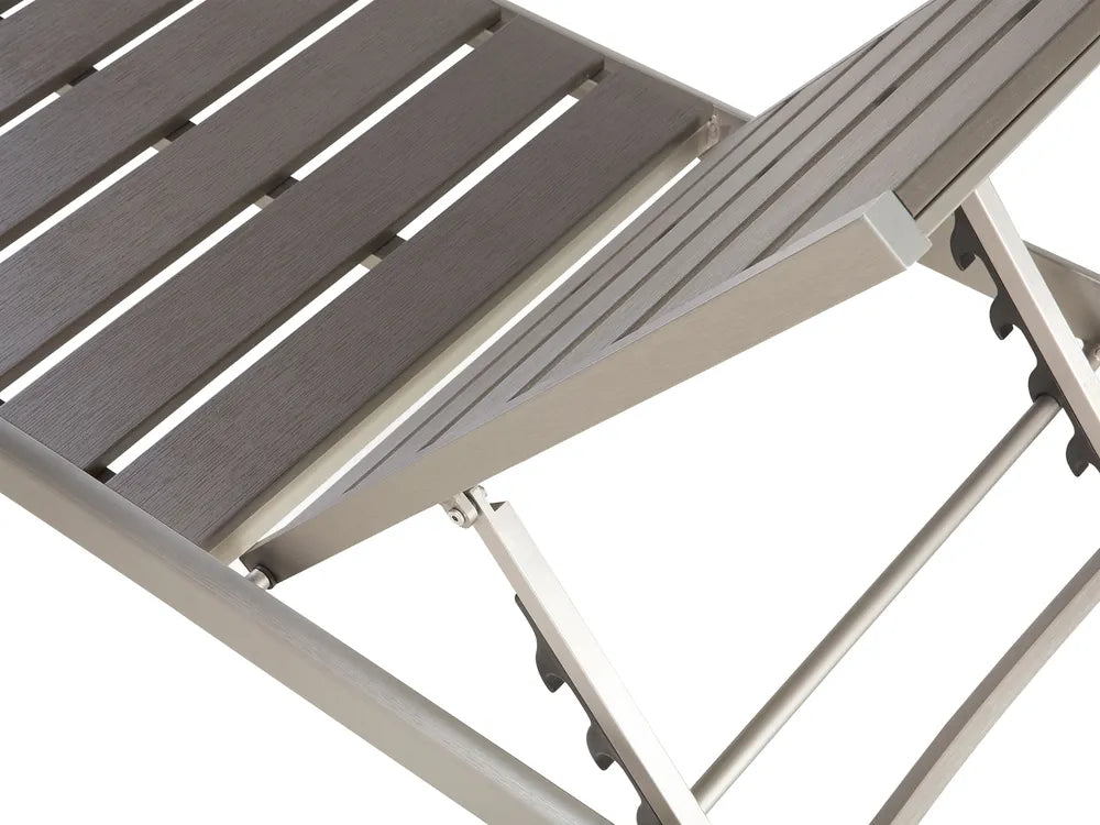 Sera Garden Sun Lounger – Grey