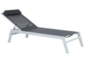 Onda Aluminium Garden Sun Lounger – Black