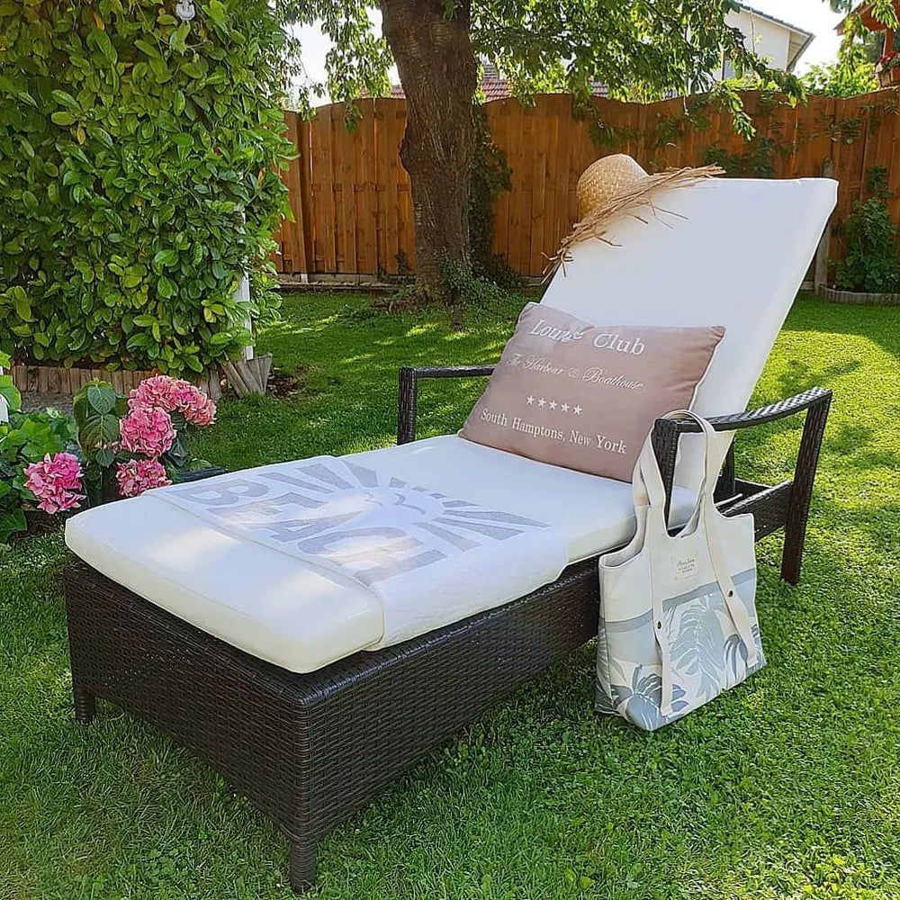 Vela Rattan Reclining Sun Lounger – Brown