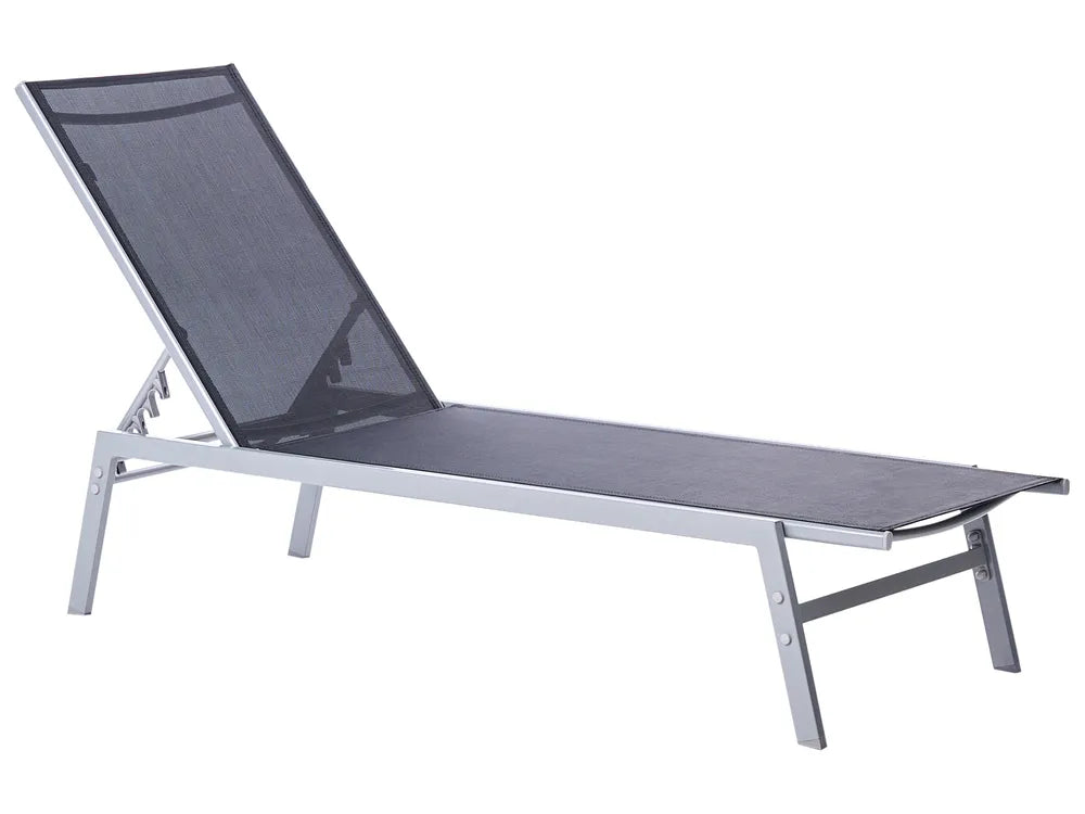Lido Garden Sun Lounger – Black