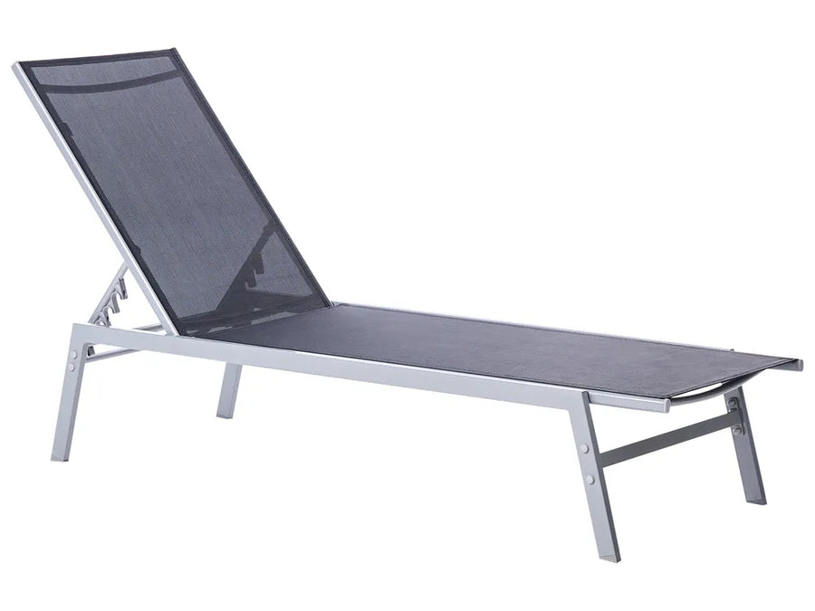 Lido Garden Sun Lounger – Black