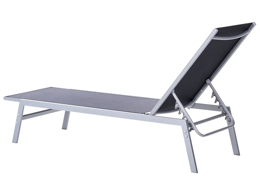 Lido Garden Sun Lounger – Black