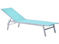 Lido Steel Garden Sun Lounger – Blue