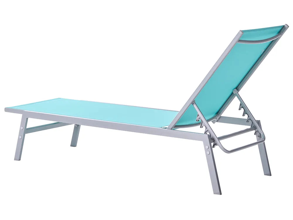 Lido Steel Garden Sun Lounger – Blue