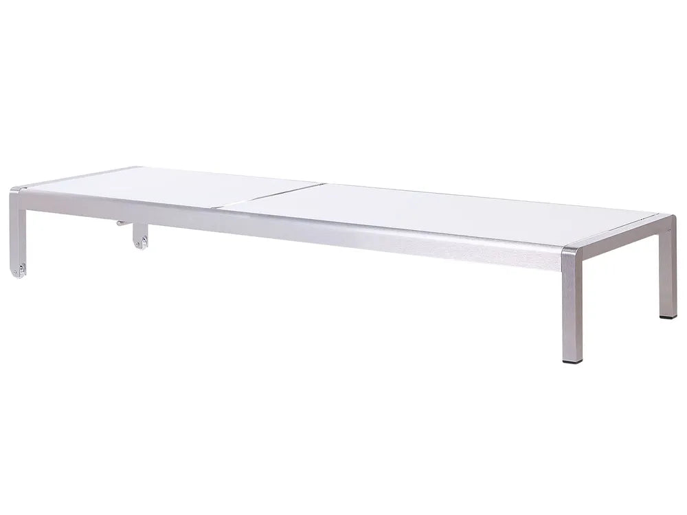 Marea Aluminium Garden Sun Lounger – White