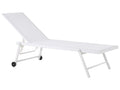 Riva Aluminium Reclining Sun Lounger – White