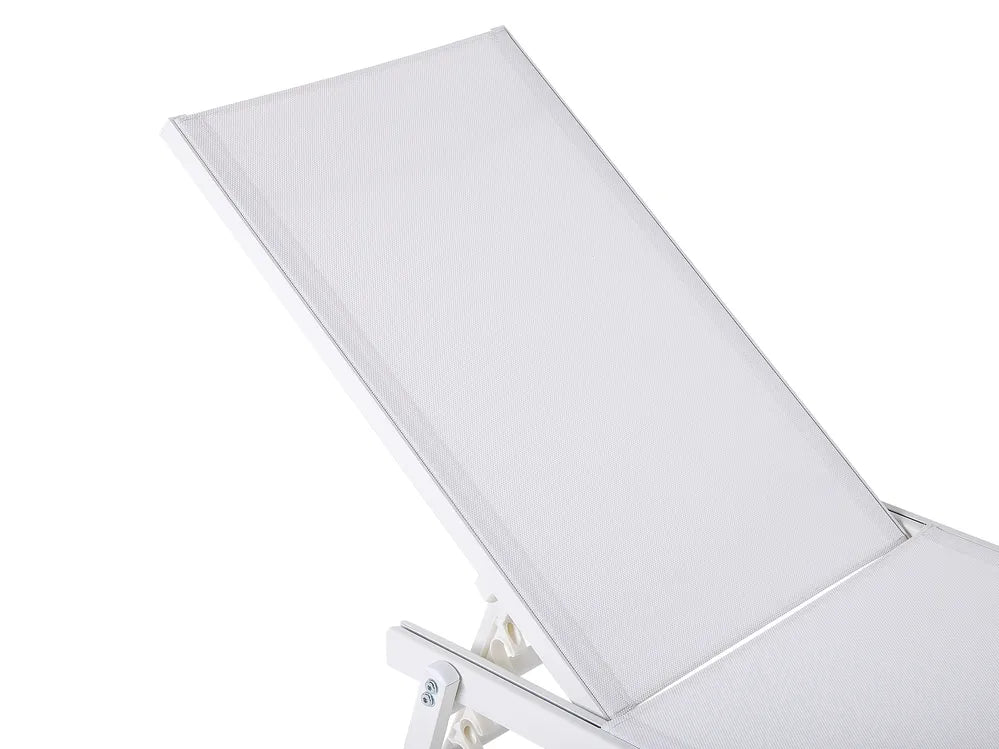 Riva Aluminium Reclining Sun Lounger – White