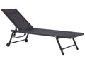 Riva Aluminium Reclining Sun Lounger – Black