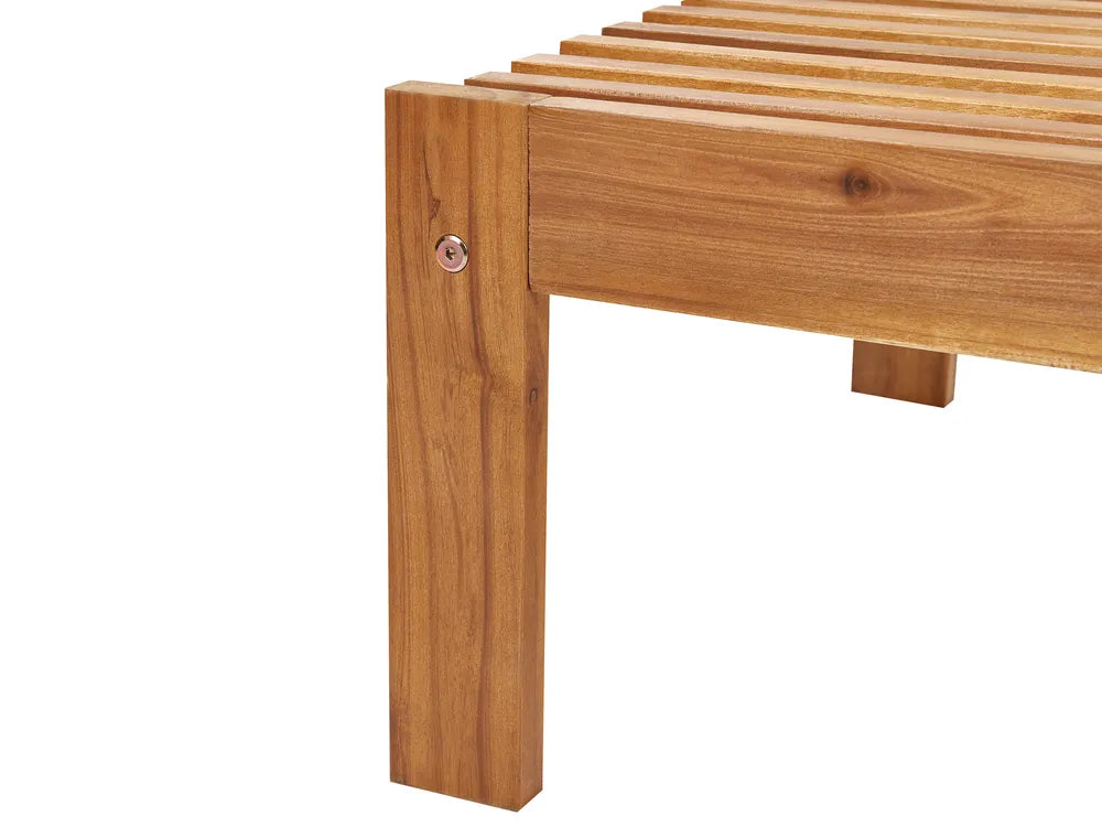 Alba Acacia Wood Reclining Sun Lounger – Natural